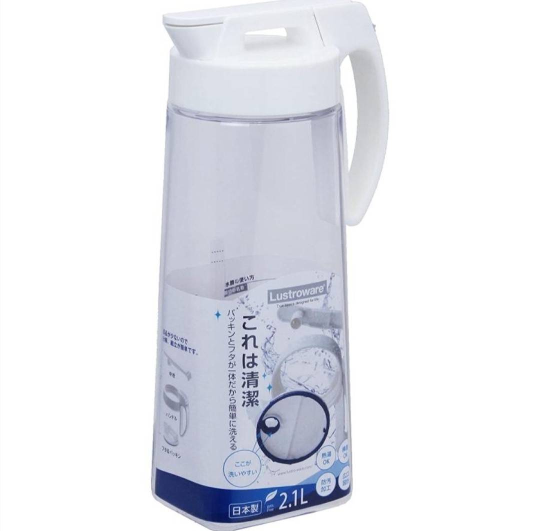 Lustroware Pitcher 2.1L กระบอกบรรจุน้ำที่ถอดล้างได้ง่าย