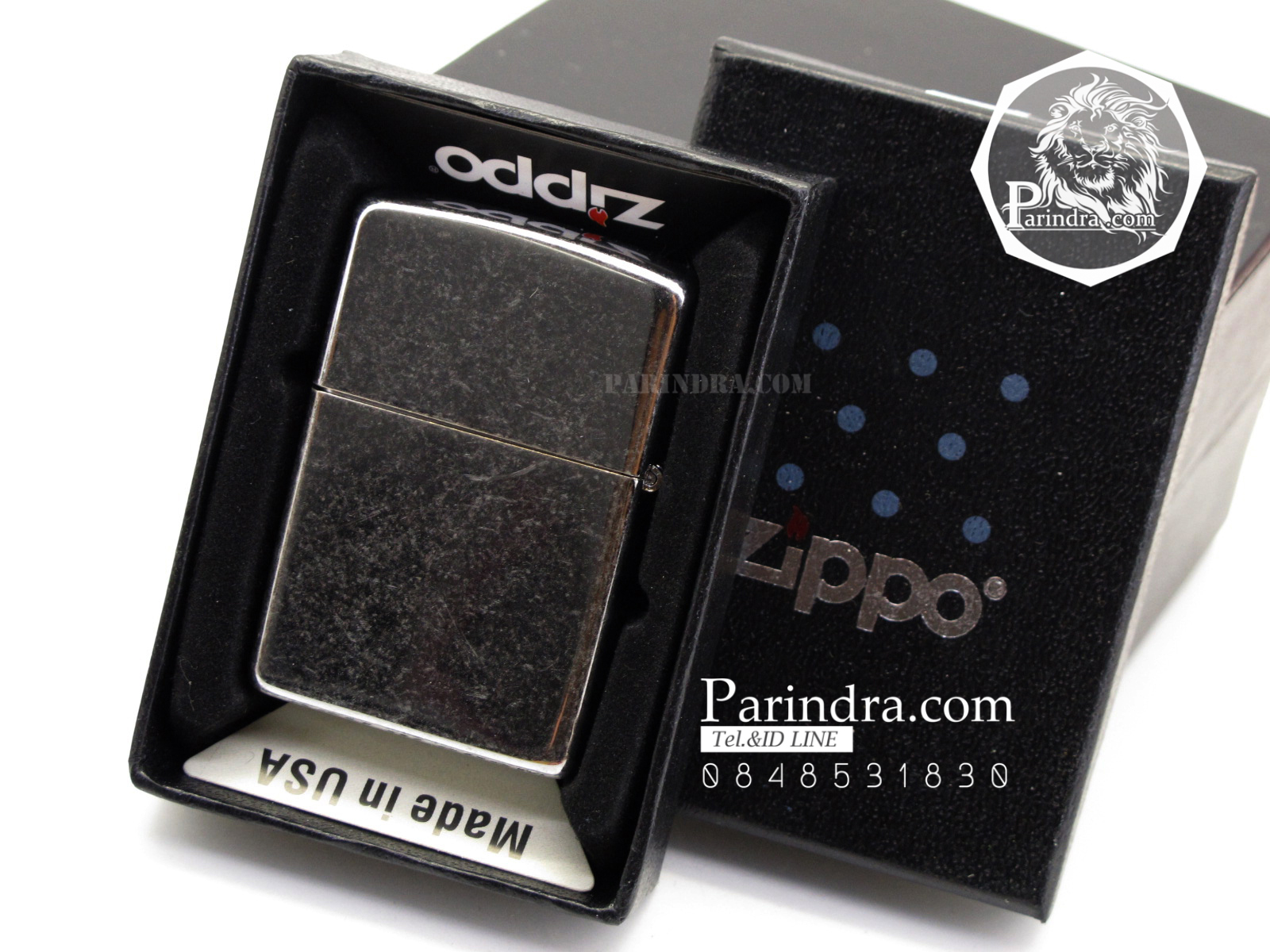 ไฟแช็ค Zippo ลายซิปโป้ ลาย ขีดข่วน Stone Washed สวยงาม ทนทาน ตัวงาน Mirror