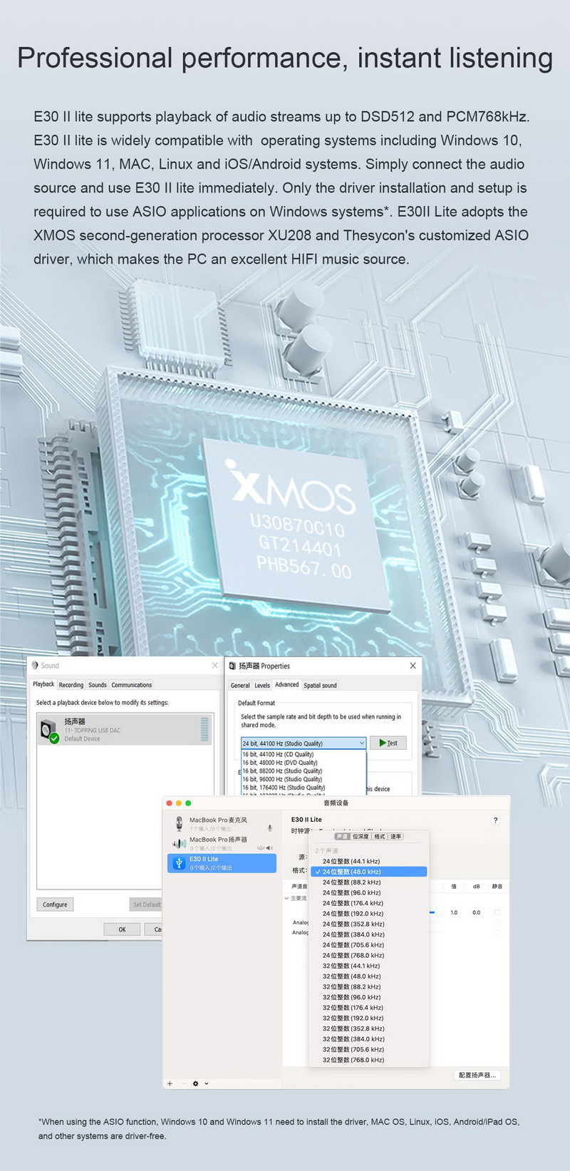 Topping E30ii Lite DAC ตั้งโต๊ะชิป AK4493S ประกันศูนย์ไทย