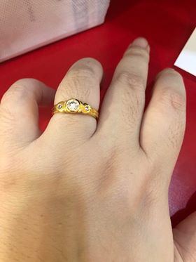 BR001RDแหวนเท่ห์ ๆ สำหรับสาวเก๋ ดูทะมัดทะแมง ใส่เป็นแหวนคู่ได้เลยค่ะ