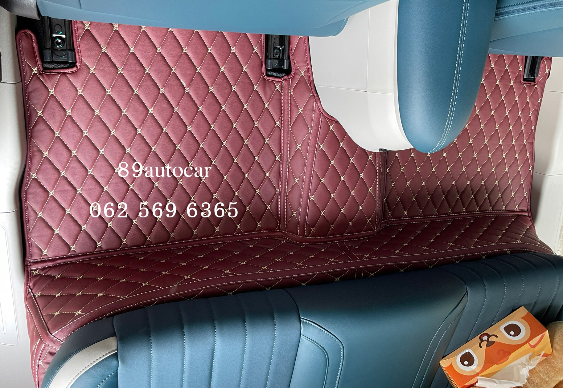 พรมปูพื้นรถยนต์ Ora Good Cat ปูพรม6D สีแดงเลือดหมู เข้ารูป