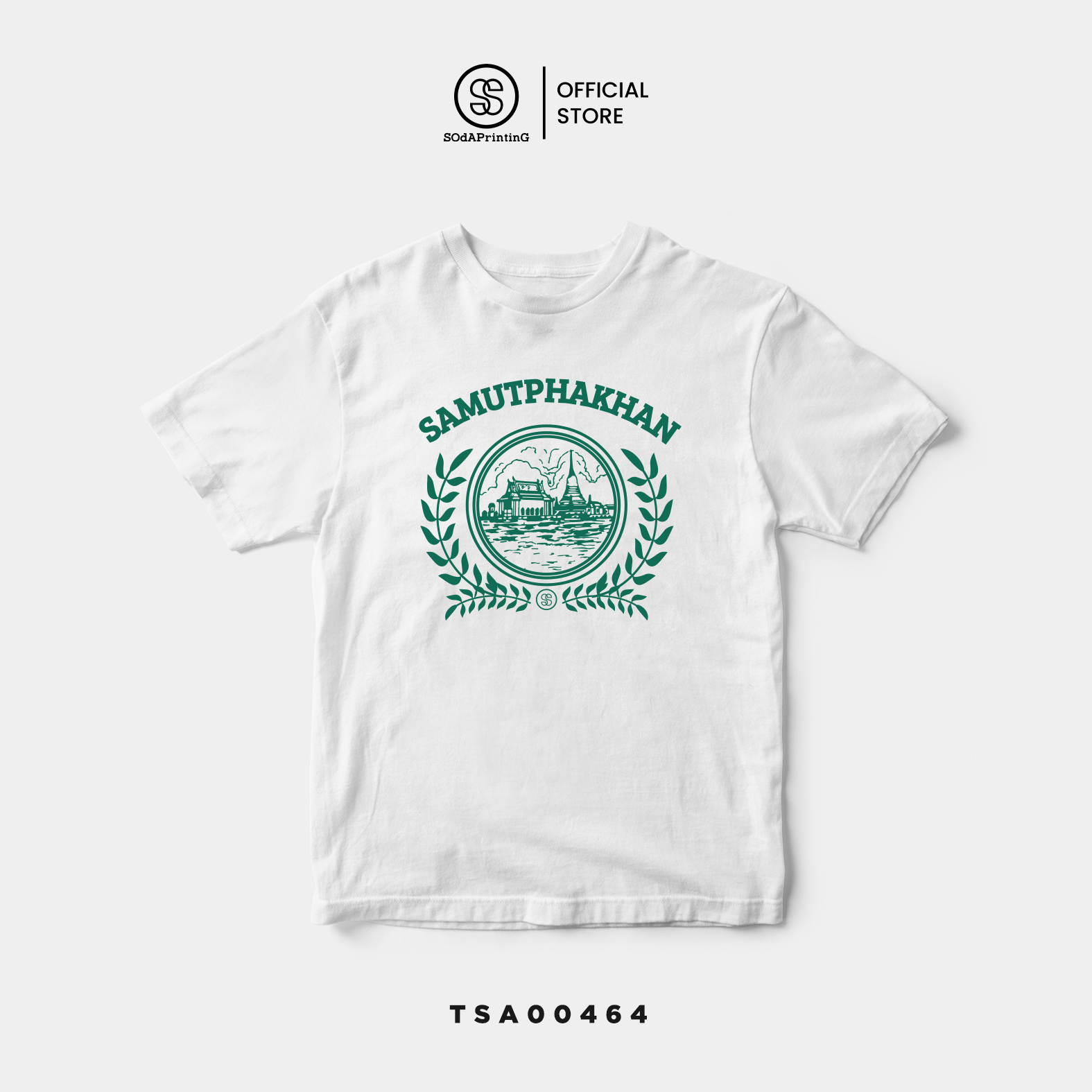 เสื้อยืด พิมพ์ลาย ตราสัญลักษณ์จังหวัดสมุทรปราการ Samutphakhan รหัส TSA00464 #ตราสัญลักษณ์จังหวัด #SOdAtee #SOdAPrintinG