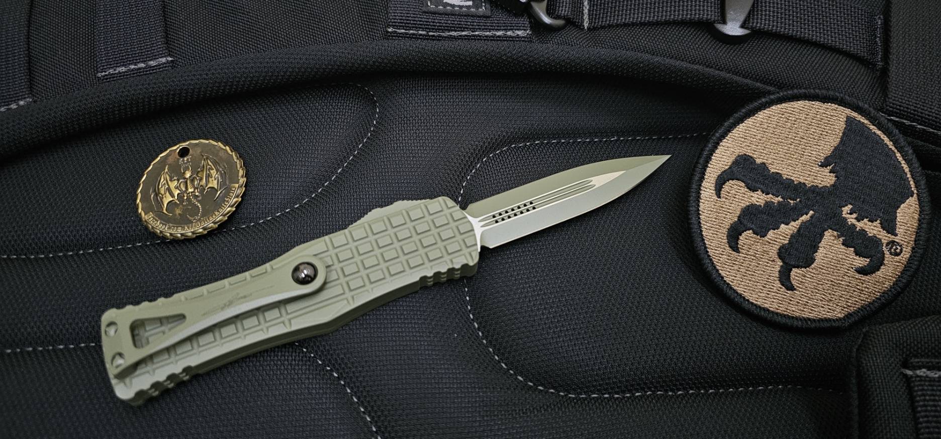 Microtech HERA D/E STANDARD FRAG CERAKOTE FORREST GREEN SIGNATURE SERIES