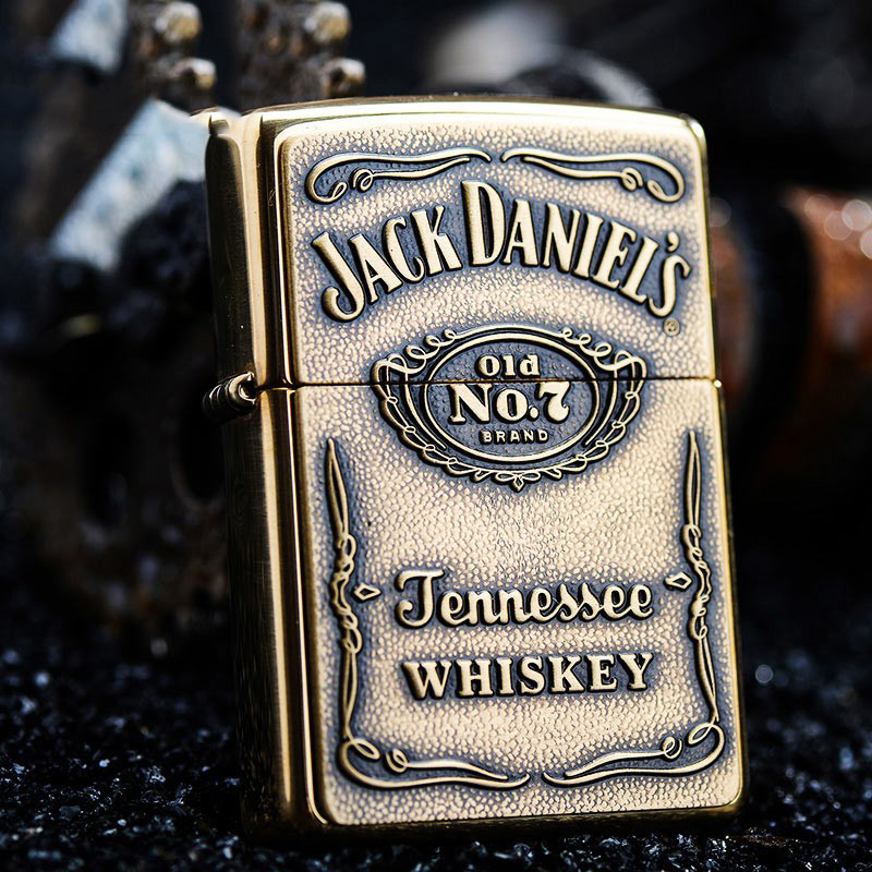 ไฟแช็ค Zippo แท้ Zippo 254BJD Jack daniel's Emblem USA Import แท้นำเข้า 100%