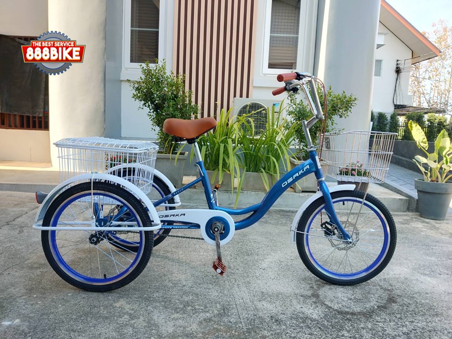 จักรยานสามล้อยี่ห้อ Osaka Camel 20 นิ้ว ดิสเบรคหน้า+หลัง เฟรมเหล็ก