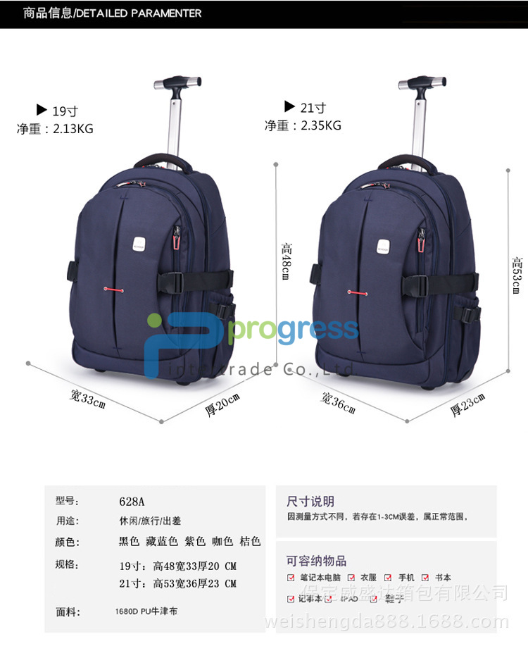 กระเป๋าเป้เดินทาง ล้อลาก