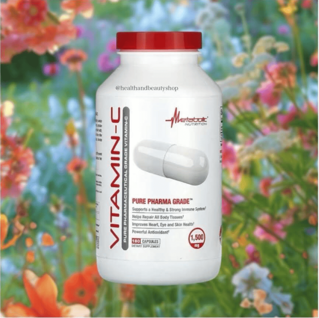 Metabolic Nutrition Vitamin-C 1,500 mg 180 Capsules