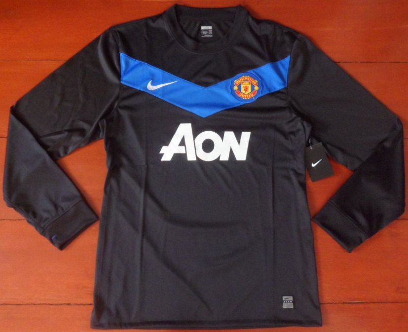 เสื้อฟุตบอล ทีมสโมสรแมนเชสเตอร์ ยูไนเต็ด Player EPL/UCL Version ชุดเยือน แขนยาว 2010/11 ใหม่ L-Size / MANCHESTER UNITED Football Shirt Player EPL/UCL Version Long Sleeve Away Kit 2010/11 Jersey NEW L-Size
