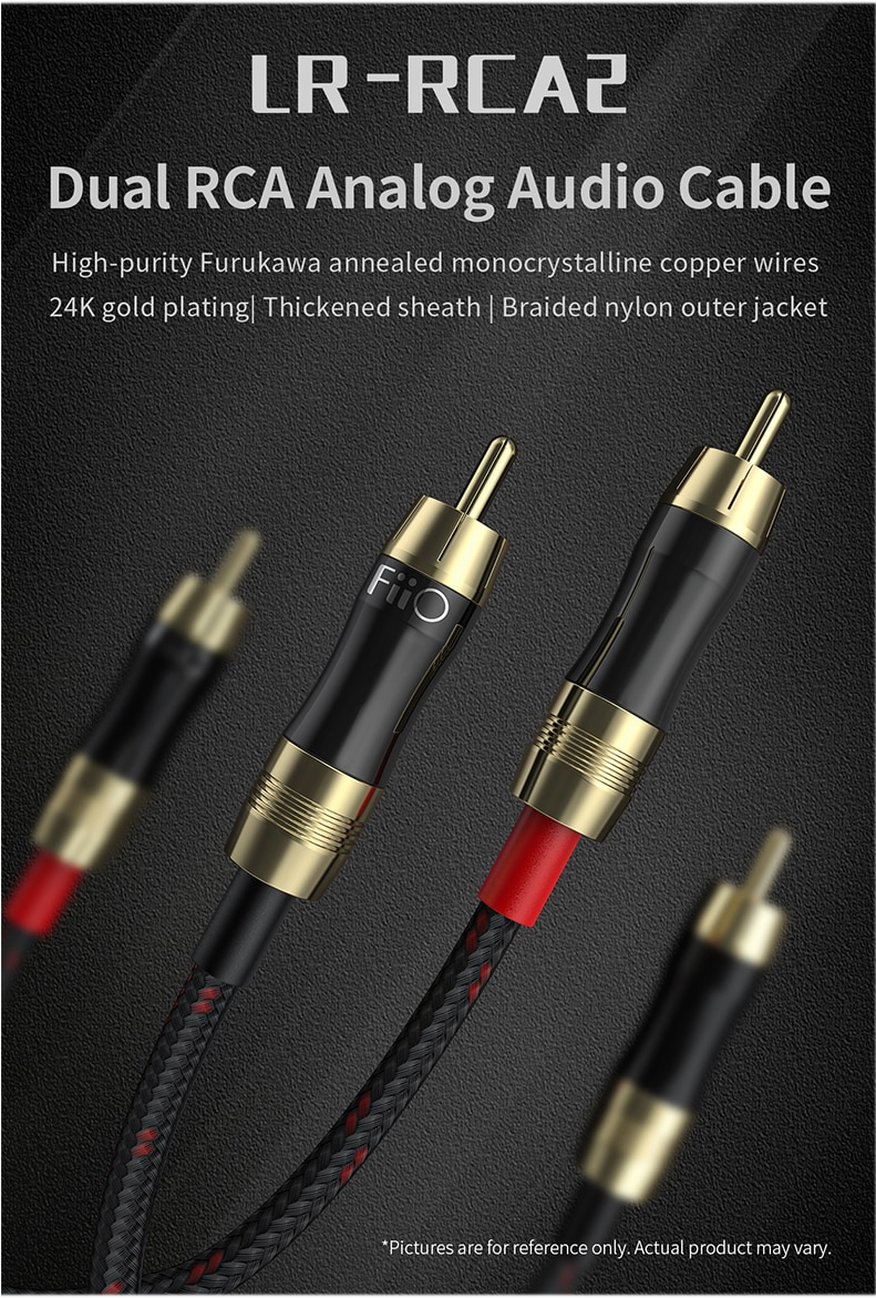 ขาย FiiO LR-RCA2 สาย Dual RCA เกรดพรีเมี่ยมสำหรับเครื่องเสียง