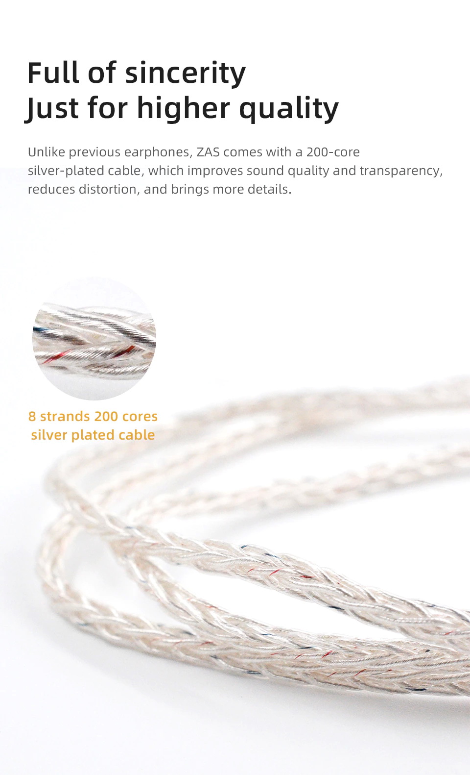 ขาย KZ ZAS หูฟัง 8 ไดรเวอร์ 7BA+1DD ประกันศูนย์ไทย