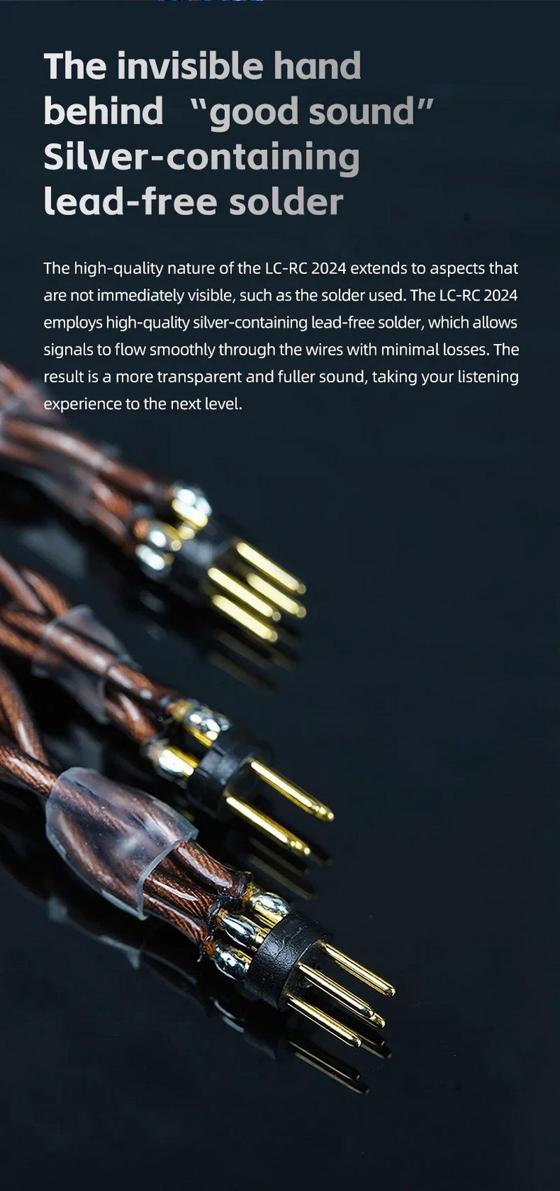 FiiO LC-RC 2024 รุ่นใหม่ปี 2024 สายอัพเกรดหูฟังทองแดงผลึกเดี่ยว Furukawa ถอดเปลี่ยนปลั๊กได้ ประกันศูนย์ไทย