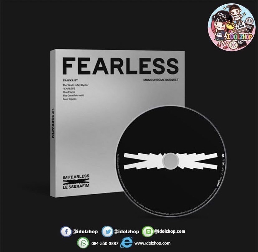 PRE. #LE_SSERAFIM - 1st Mini Album FEARLESS Monochrome ver