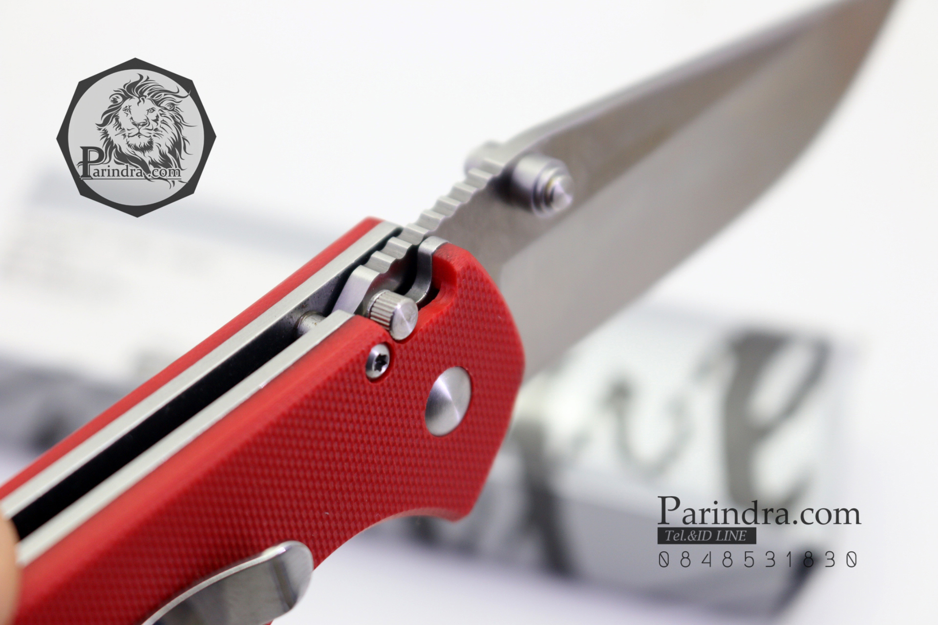 มีดพับ Land Knife GB9-910 ด้ามสีแดงเลือดนก (ของแท้) สวยงาม แกร่ง ทนทาน