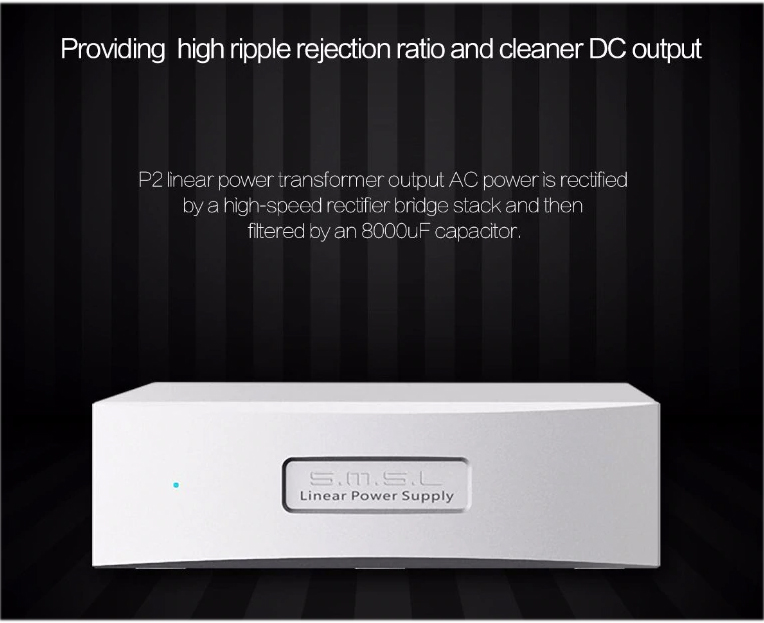 ขาย SMSL P2 แหล่งจ่ายไฟแบบ linear สำหรับ SMSL DAC& ประกันศูนย์ไทย