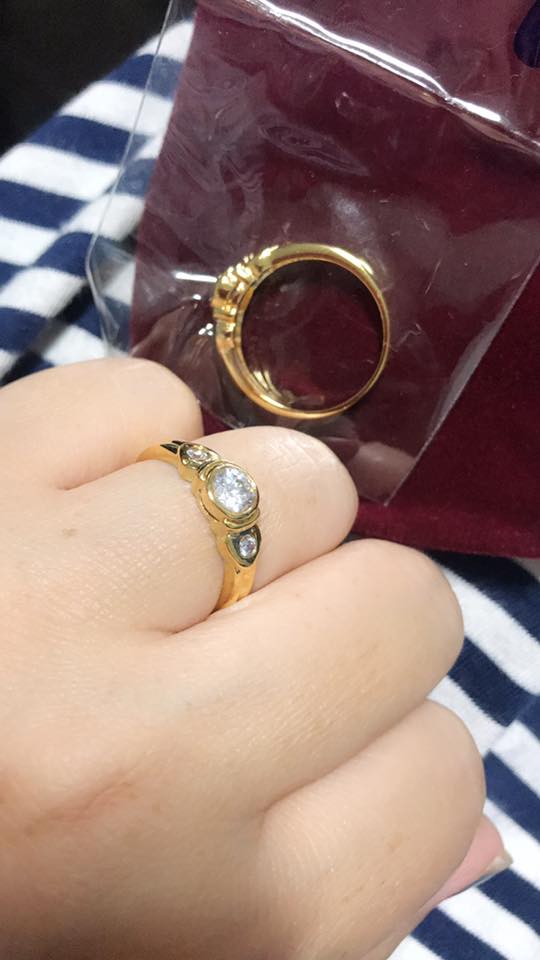 BR001RDแหวนเท่ห์ ๆ สำหรับสาวเก๋ ดูทะมัดทะแมง ใส่เป็นแหวนคู่ได้เลยค่ะ