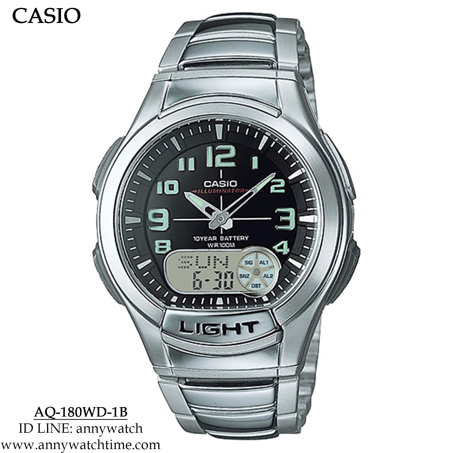 CASIO AQ-180WD-1B