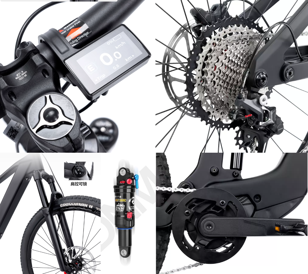 CYCTRAC EM19 Electric Mountain Bike | Carbon Fiber Frame 27.5"/29" | Bafang Mid-Drive M820 Low | Pre-Order