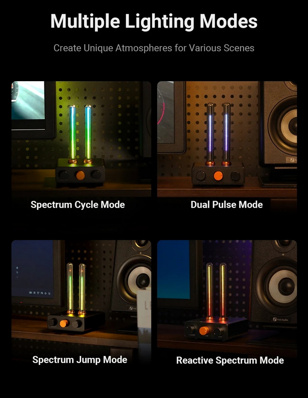 Fosi Audio MusicRhythmVisualizerLight แสงไฟแบบ Ambient ที่เต้นตามจังหวะดนตรีอย่างแม่นยำ ประกันศูนย์ไทย