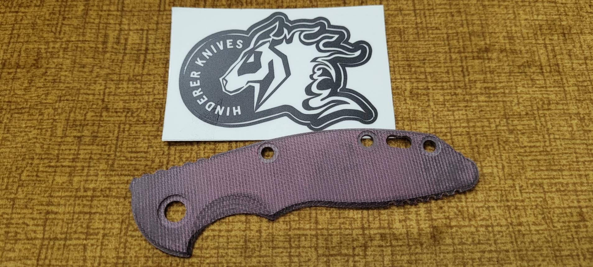 XM-18 3.0″-Burgundy Micarta-Smooth Scale