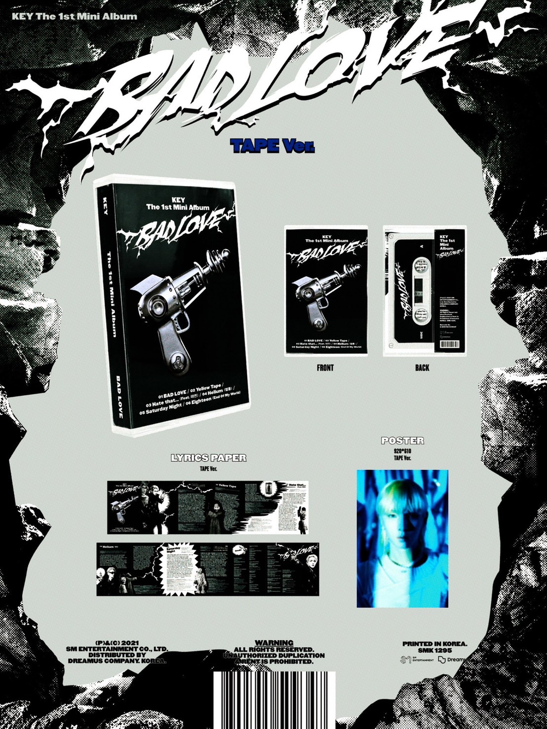 KEY - BAD LOVE (1ST 미니앨범) TAPE Ver.