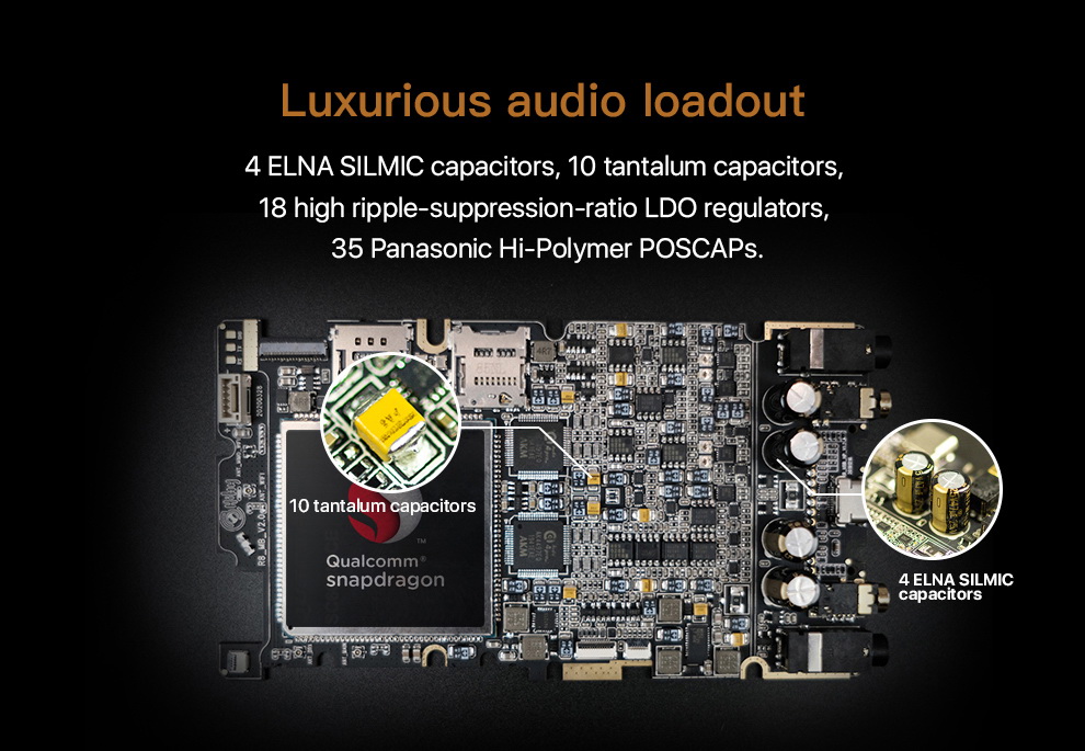 HiBy R8 Dap พกพา ชิป Dual AK4497 DAC รองรับ Hi-Res