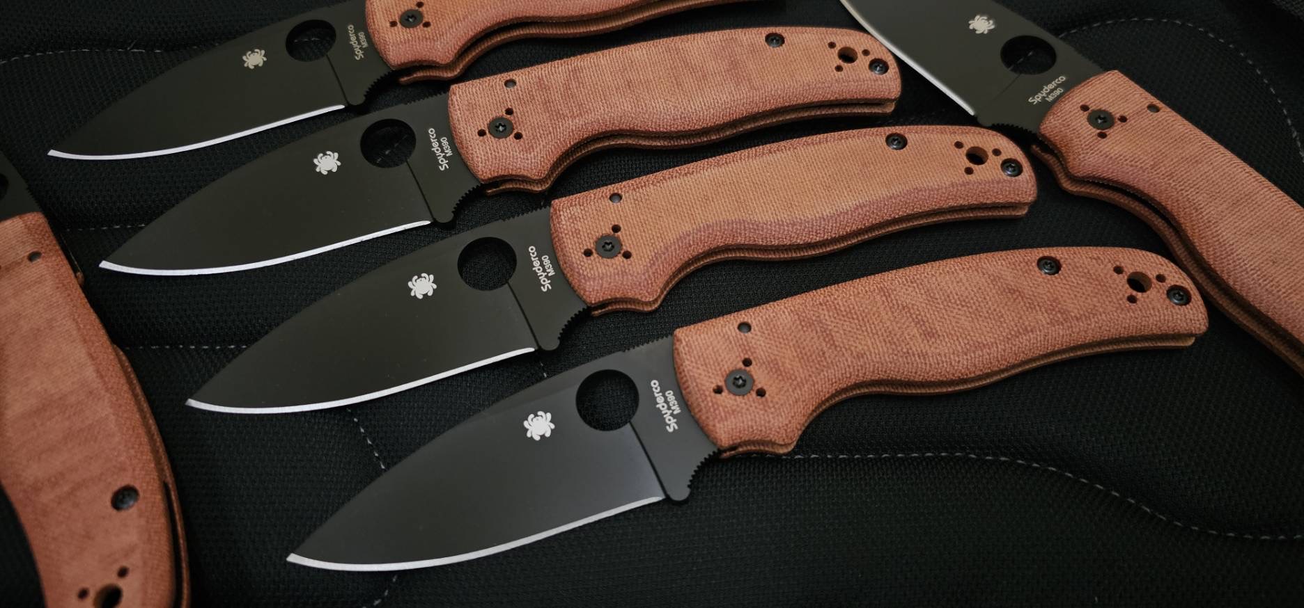 Spyderco Shaman Orange Micarta Black M390