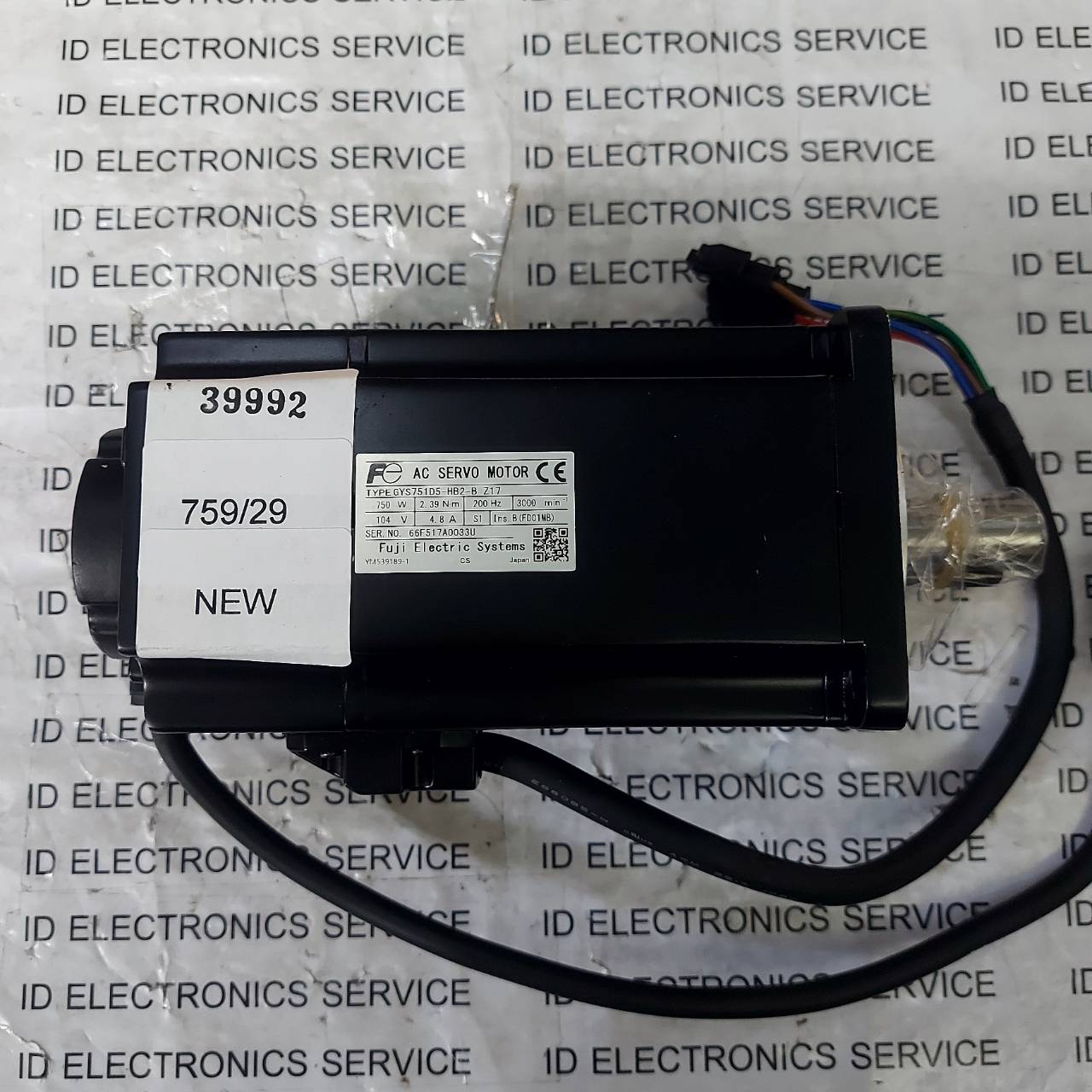 GYS751D5-HB2-B Z17 SERVO MOTOR " FUJI "