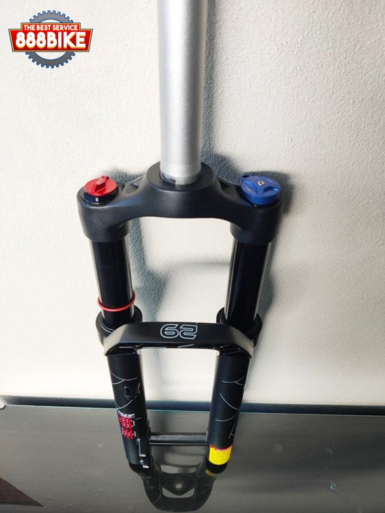 โช็คลมจักรยานWEPON รุ่นขนาด9x100mm. คอตรงสำหรับล้อ29mm. ช่วงยุบ120mm. stanchions:34mm. Alloy Outer LEG: 38mm. Magnessuim