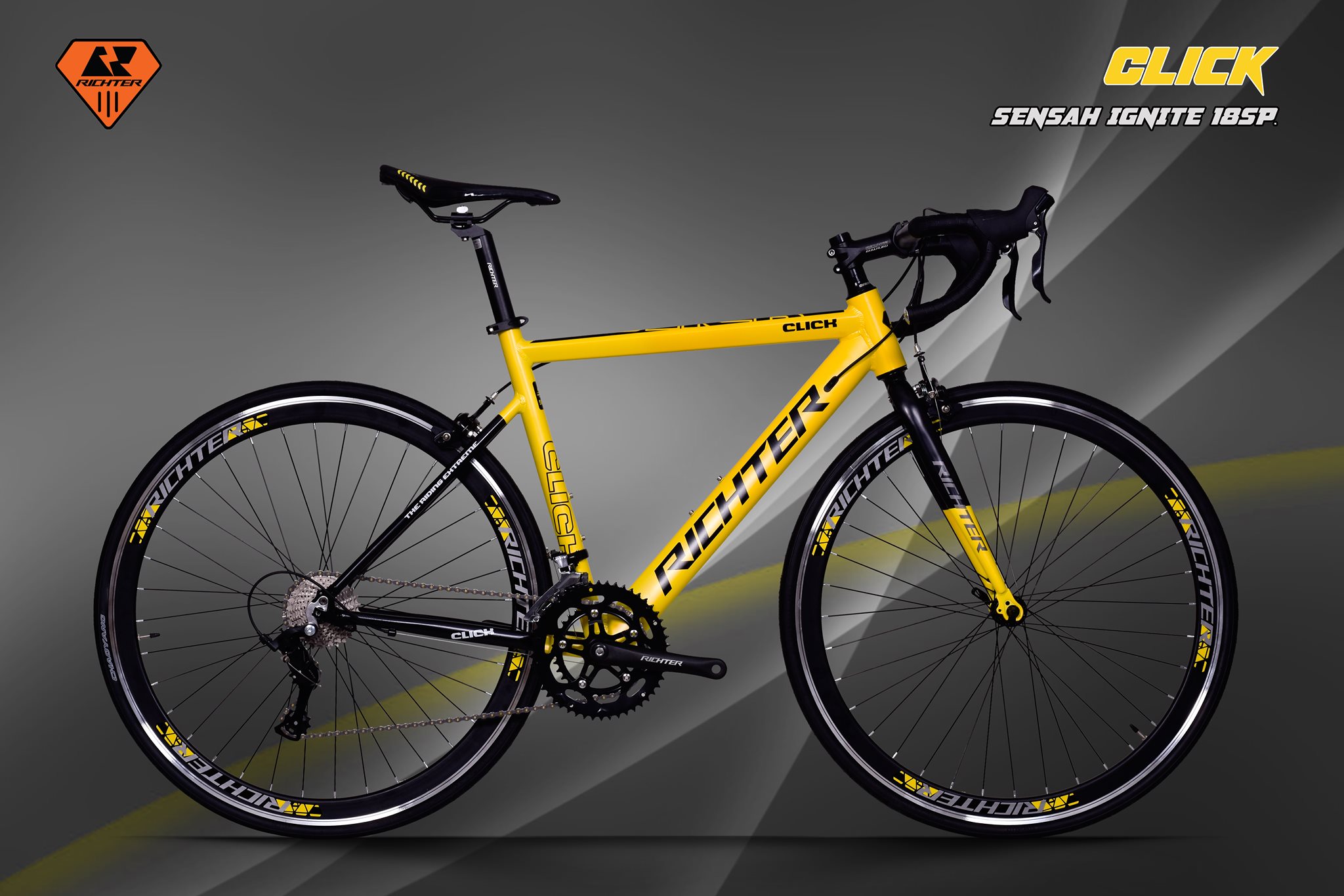 เสือหมอบ RICHTER รุ่น CLICK เฟรมอลู 18 สปีด ล้อ 700c 2023