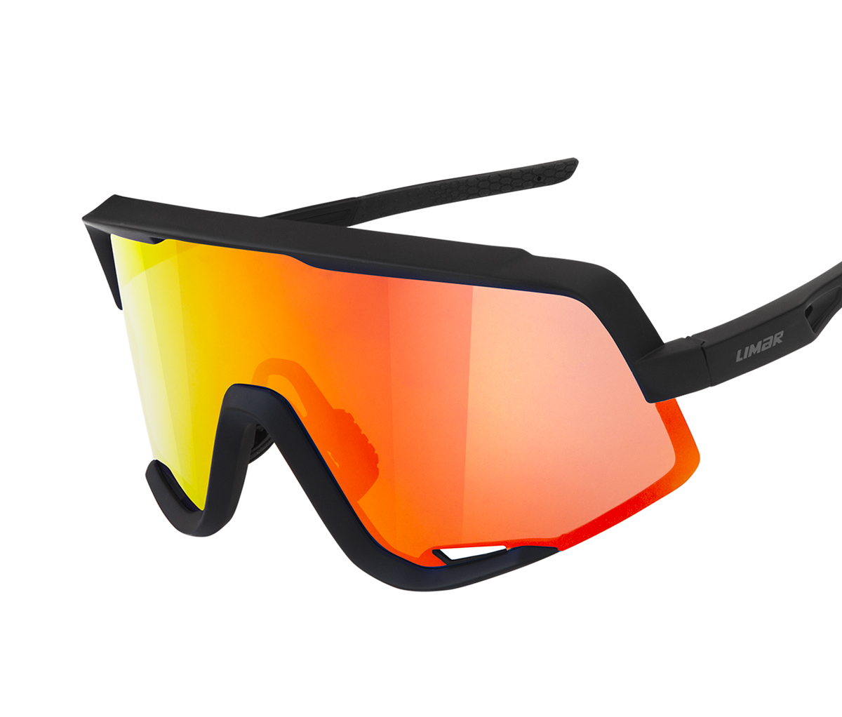 แว่นกันแดด Limar CAOS cycling sungalsses กรอบแว่นผลิตจาก Grilamid TR90 น้ำหนักเบา ยืดหยุ่น และทนทานมากกว่าโพลีคาร์บอเนตทั่วไป ป้องกันรังสี UV400 ได้ 100%