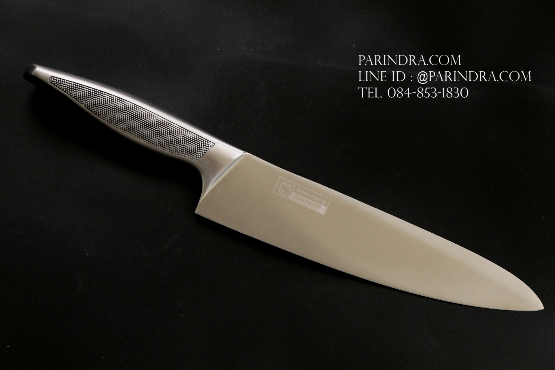 Rhino Brand Chef Knife No.8502 มีดทำครัว มีดเชฟ ด้ามแสตนเลส ขนาดใบ 8 นิ้ว คมสุดๆ (ของแท้)