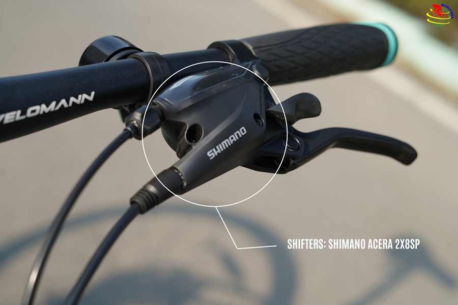 Bianchi C-Sport 2 Acera Mens Hybrid Bike - Celeste, black, 2021-2022