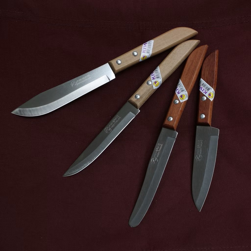 มีดกีวี KIWI(กีวี่) #501 #502 #503 #504 #245 มีดทำครัวขนาดเล็ก ด้ามไม้ แท้