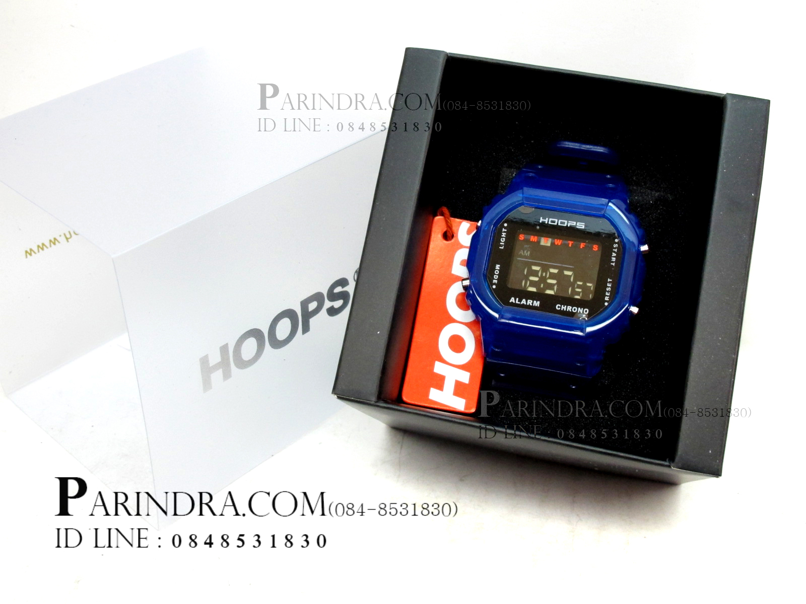 นาฬิกา Hoops ระบบดิจิตอลสีฟ้าใส