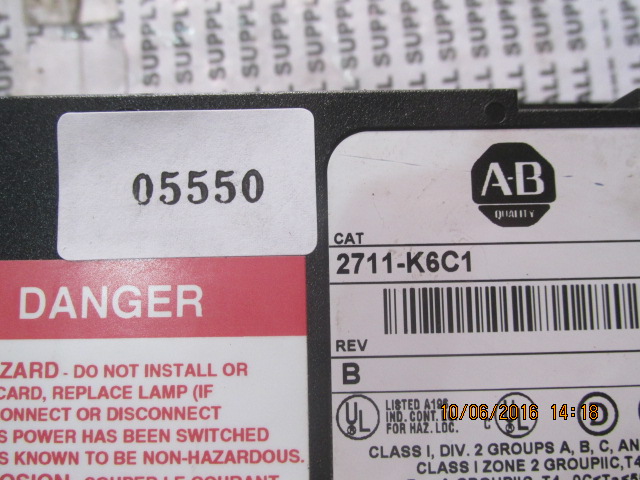 LCD TOUCH SCREEN “ ALLEN-BRADLEY ” รุ่น 2711-K6C1