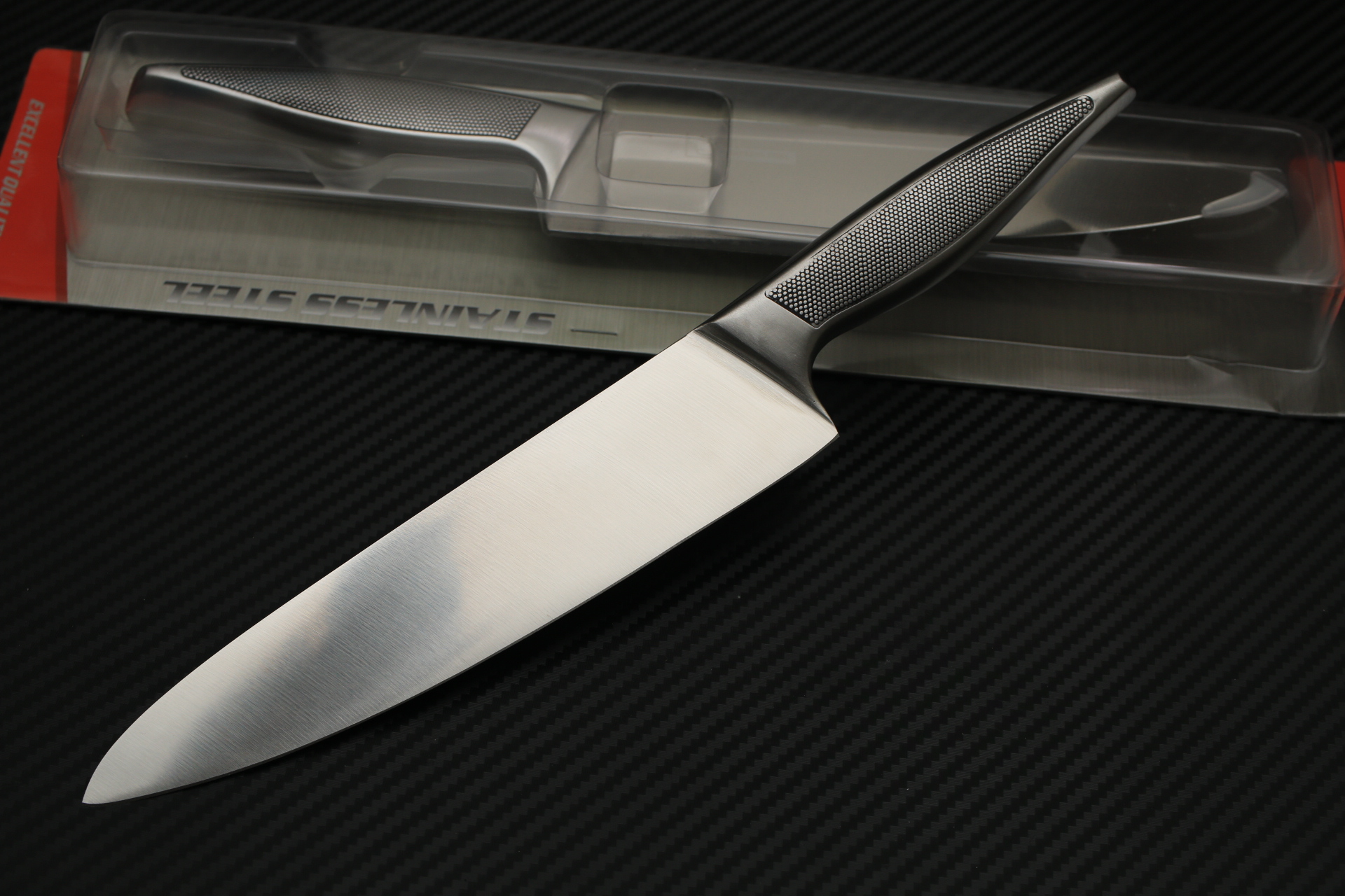 Rhino Brand Chef Knife No.8502 มีดทำครัว มีดเชฟ ด้ามแสตนเลส ขนาดใบ 8 นิ้ว คมสุดๆ (ของแท้)
