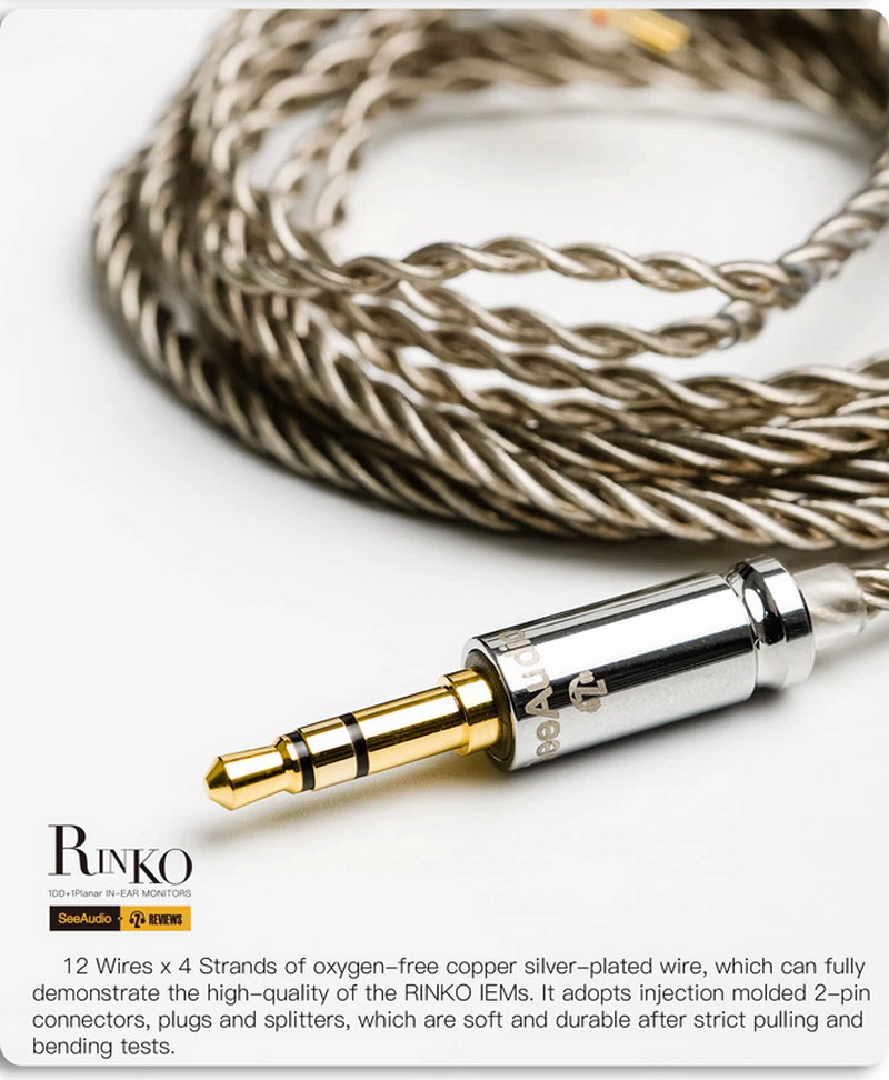 SeeAudio x Z Reviews Rinko หูฟัง 2 ไดรเวอร์ 1DD+1Planar ประกันศูนย์ไทย