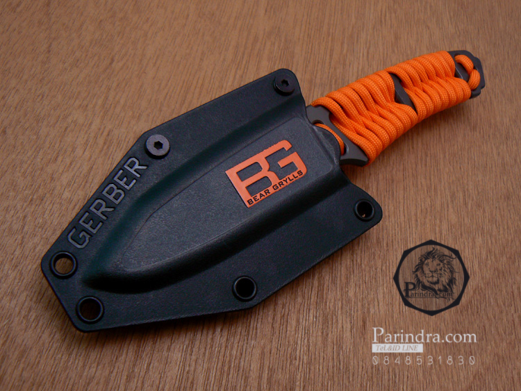 มีดใบตาย Gerber Bear Grylls Paracord Fixed Blade รุ่นเชือกพาราคอร์ดส้ม (OEM)