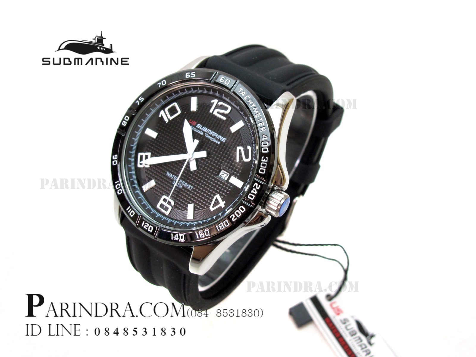 นาฬิกา US Submarine J112MD ตัวเลขขาว