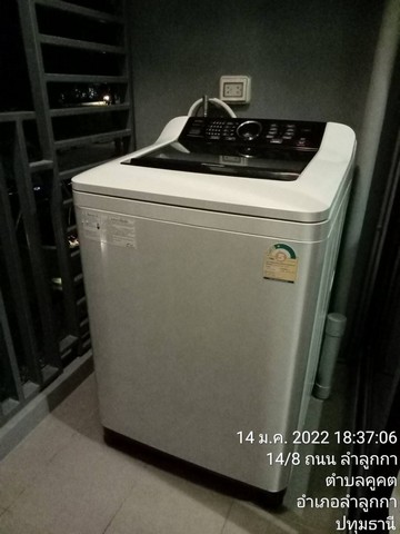 ให้เช่าคอนโดดิ เอ็กเซล คูคต ตึก B 28 ตรม.เฟอร์ครบ มีเครื่องซักผ้า พร้อมอยู่ ตรงข้ามโลตัส