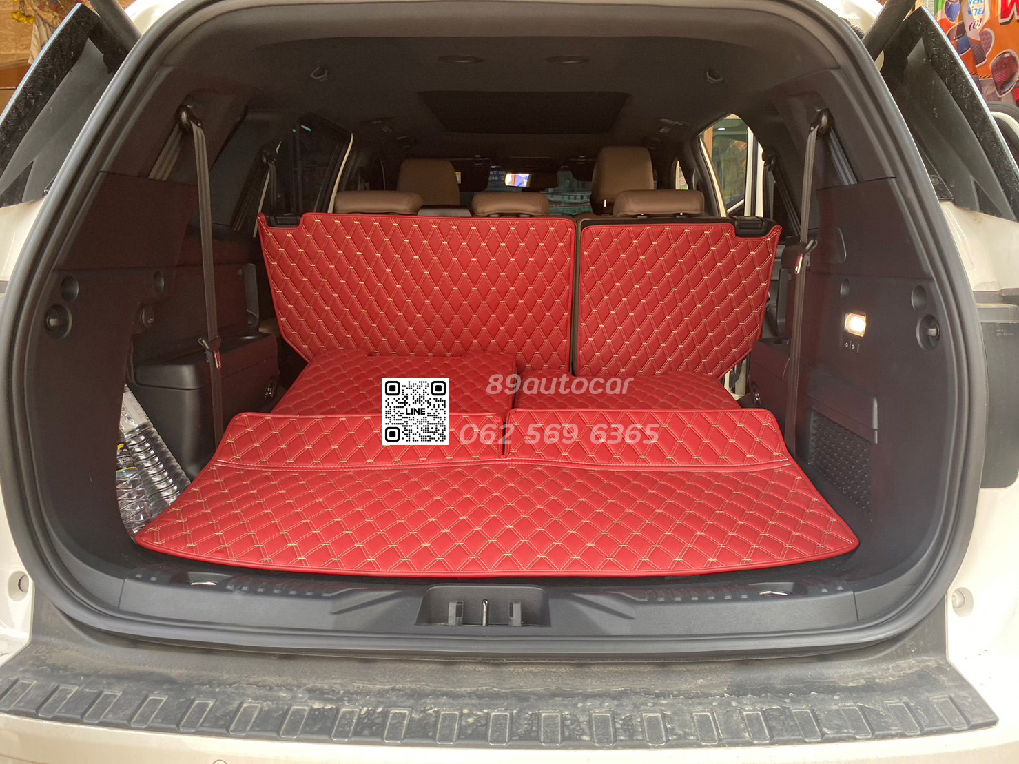 Ford Everest (ฟอร์ด เอเวอเรสต์) 2023 ปูพรมVVIP สีแดงไวน์ด้ายทอง