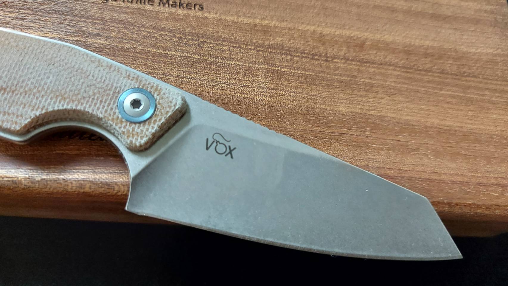 MKM MAKRO 1 M390 SW SHEEPSFOOT FIXED bld NAT CNV MICARTA hdl