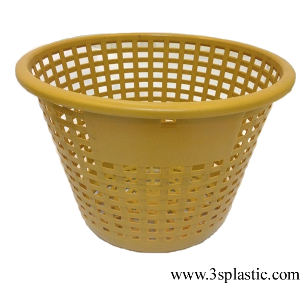เข่งกล้วย ตะกร้ากลม สีทึบ ขนาด Ø42.8 x 29.3 cm. เบอร์ 803
