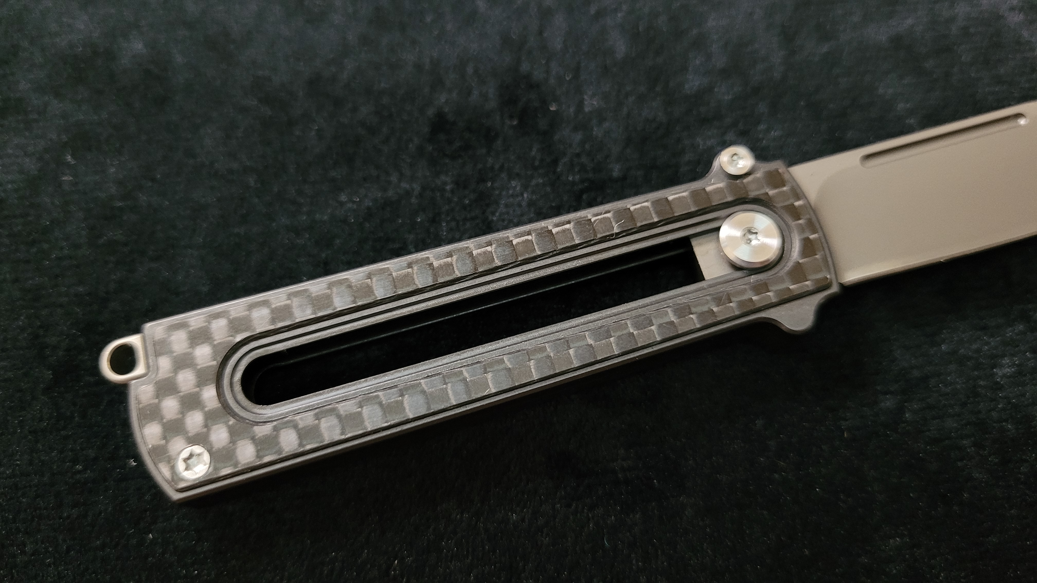 Zr BarloX with M390 Blade-for a short time Dealer's Cost Carbon Fiber DLC Black Blade