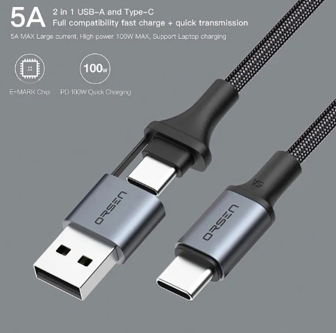 Cable charger Orsen รุ่น S8 2 in 1