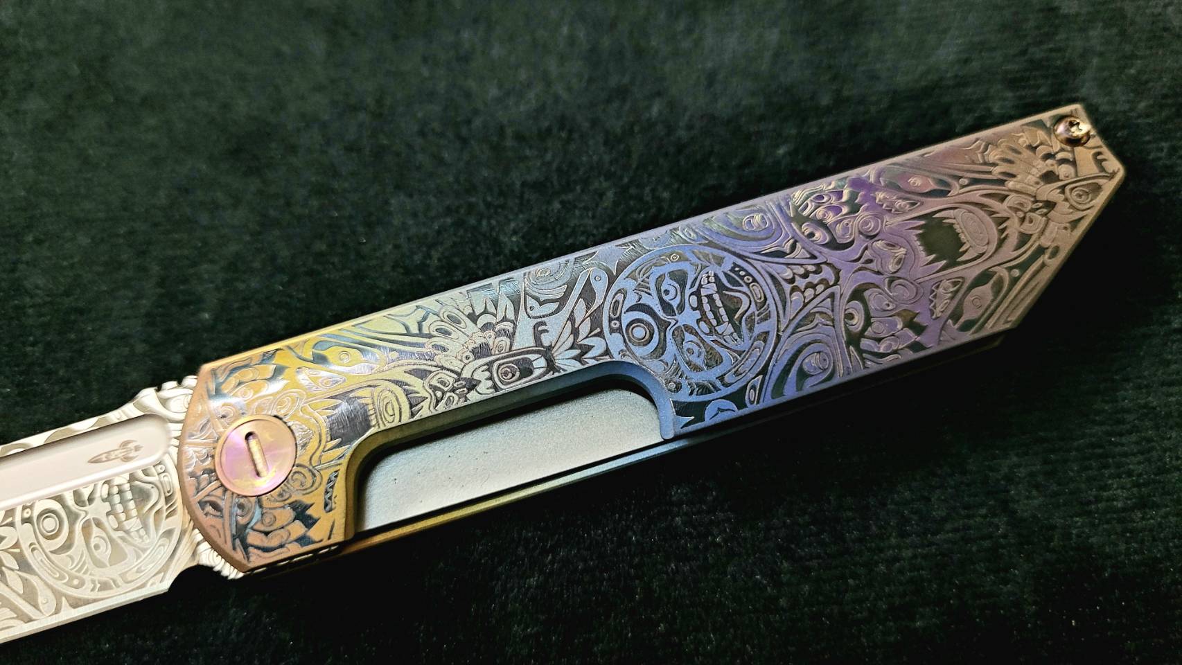 Native Art Revenge "Fukushu" Front Flipper Pink/Red/Orange Top Radiant