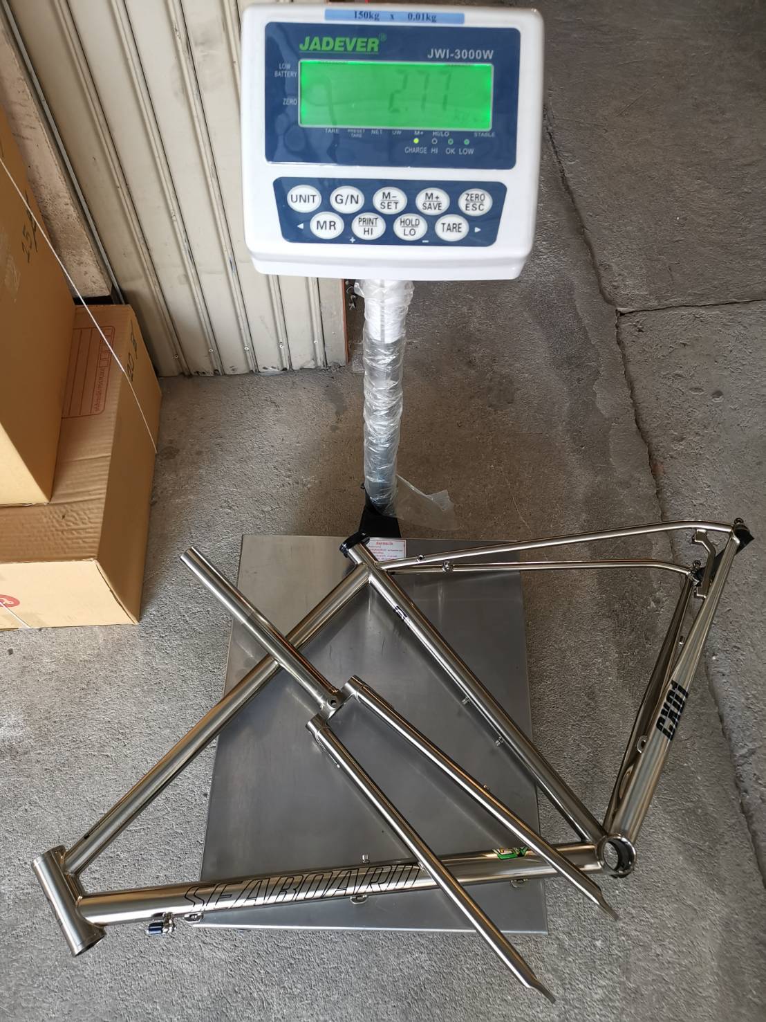 เฟรมเซ็ต เฟรมทัวร์ริ่ง SEABOARD Chromoly 4130 สี Chrome 700C Classic Cyclocross Cr-mo Frameset Disc Brake 4130