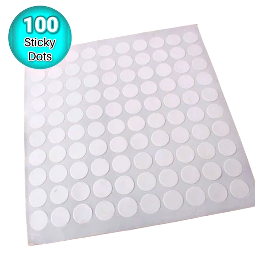 สติกเกอร์ติดฐานเทียน (แผ่นละ 100 ดวง) ขนาด 15 mm.