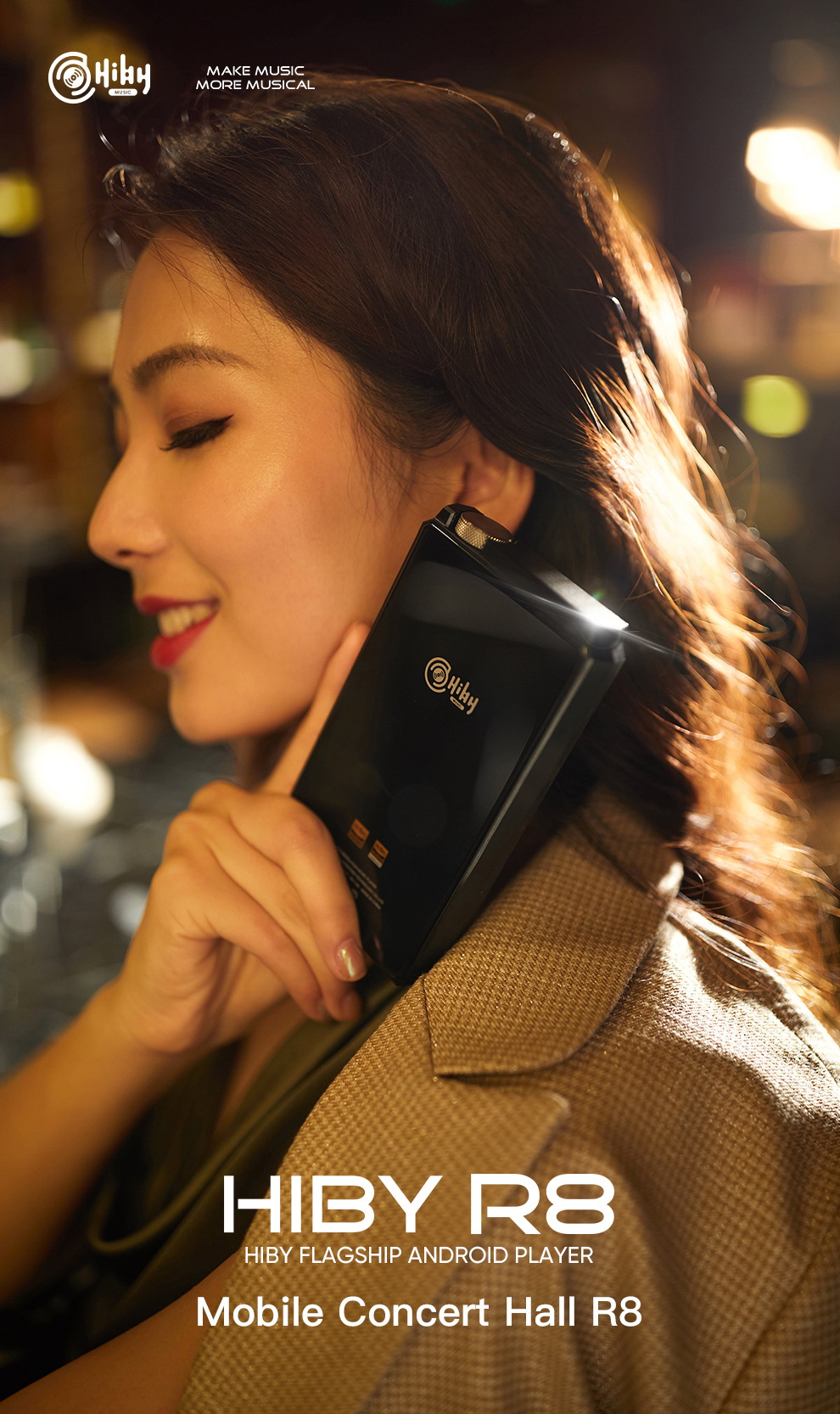 HiBy R8 Dap พกพา ชิป Dual AK4497 DAC รองรับ Hi-Res