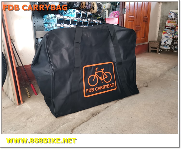 FDB กระเป๋าใส่จักรยานพับได้ สำหรับจักรยาน 16"-20" สีดำ/ส้ม ขนาด 32*65*85 ซม.